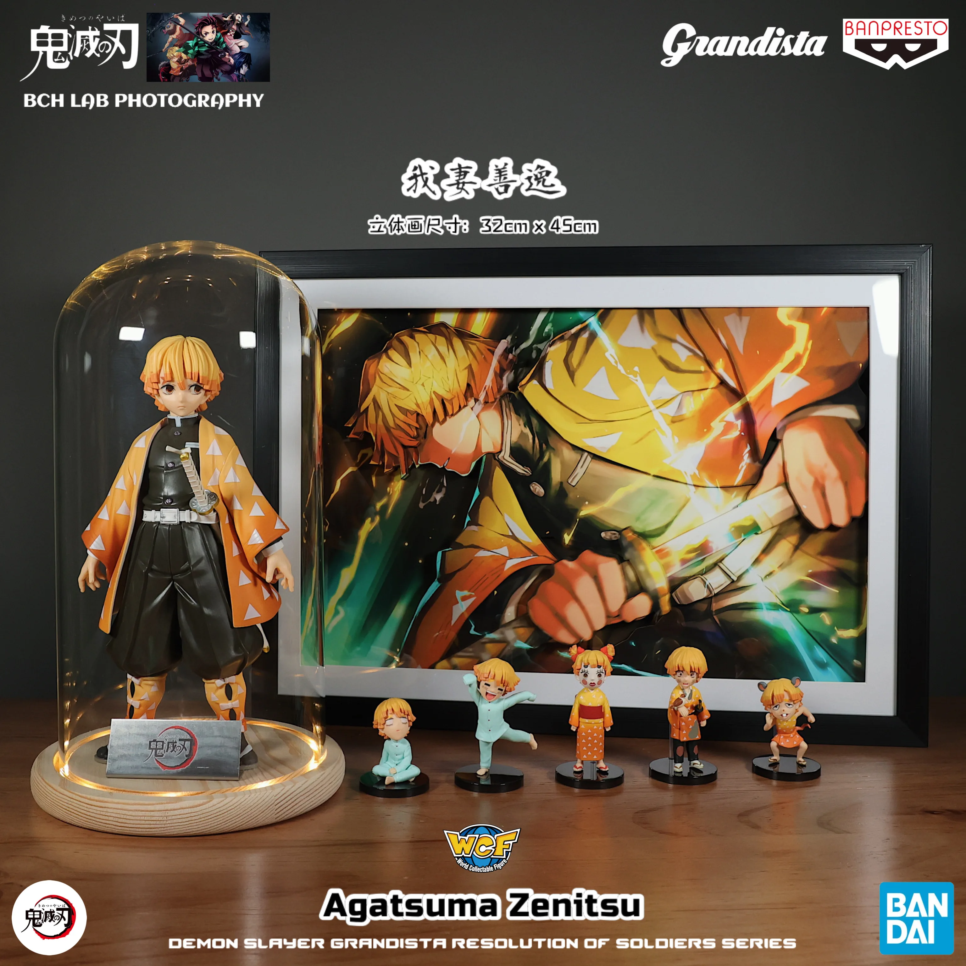 Disponibile Bandai Demon Slayer WCF Set completo - Tanjiro Zenitsu Q Figure Premio Collezione di scatole cieche Anime Display da tavolo