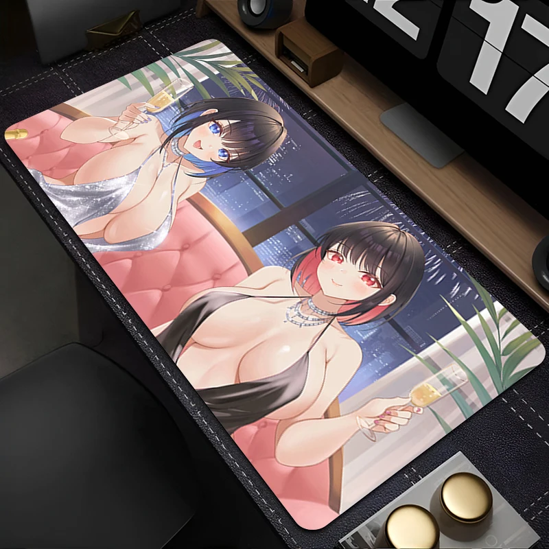 Schwarzes Survival Eternal Return Mousepad PC-Zubehör Gaming-Mauspad Rutschfestes Tastaturpad Große Schreibtischunterlage Gummi erweitertes Pad