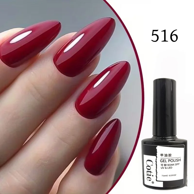 6 Stück Gel-Nagellack der Neujahrsserie, Glitzer, Wein, Rose, Kirsche, perfekt für die Heimmaniküre, ideales Geschenk für Frauen