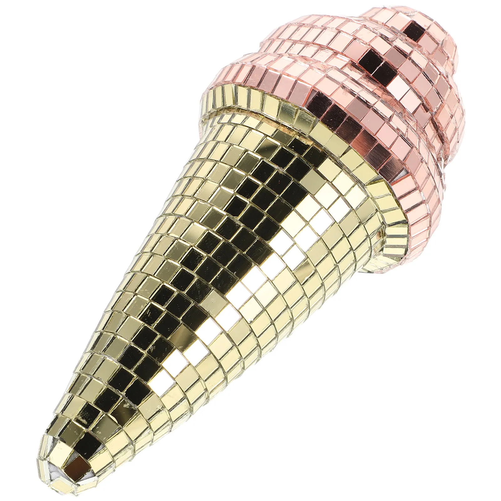 Boule à Facettes Disco Miroir 200 Mm Avec Anneau De Suspension - Accessoire Fête Et Danse Argentée