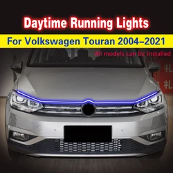 12V LED Daytime Running Light for VW Volkswagen Touran 2004-2021 Decorative Atmosphere Lamps Ambient Lights Car Flashing 1pcs