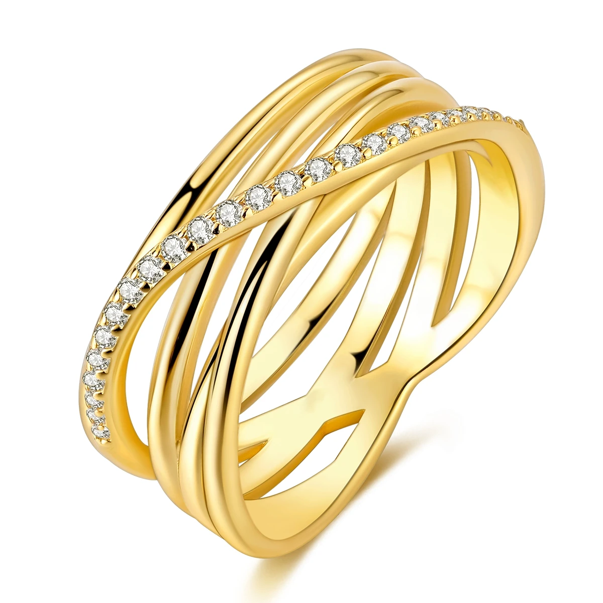 2024 New 925 Silver Shooting Stars Open Ring Zircon Shining Ring Original S925 Finger Wedding Ring DIY Women Fine Jewelry Gift
