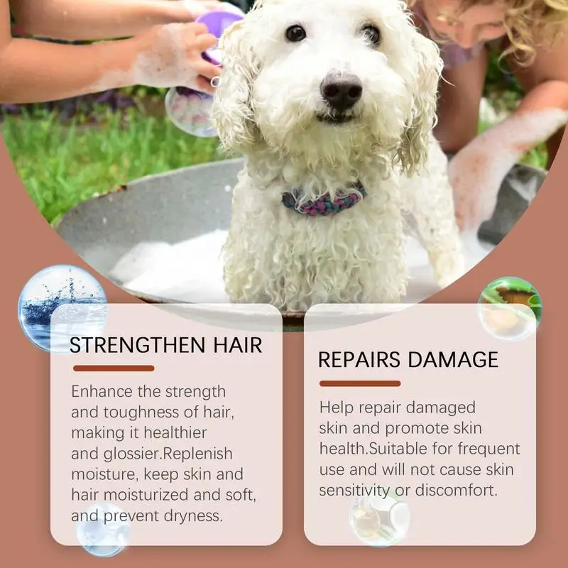 Clean Dog Shampoo Nourishing Shampoo Liquid Anti-Itch Dog Shampoo Mild Clean Dog Shampoo Pet Friendly Moisturizing Pet Grooming