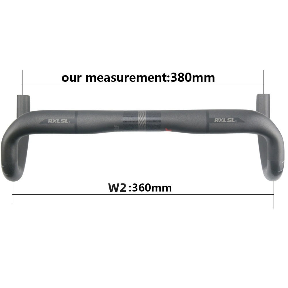 RXL SL 31,8 mm Carbon Drop Bar Rennrad Lenker 380/400/420/440 mm UD Matte Externe Routing Rennrad Lenker