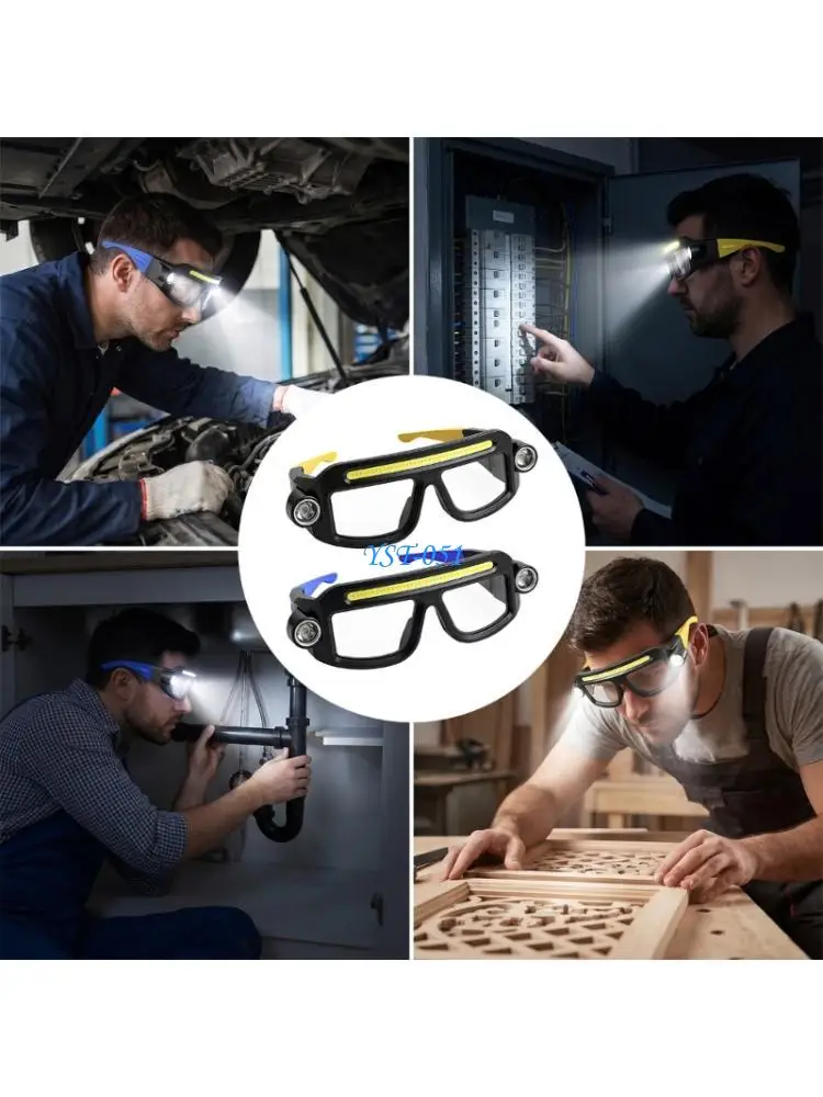 E15A Flexible Lighting Headgear With Touch Panel And hard Material Construction