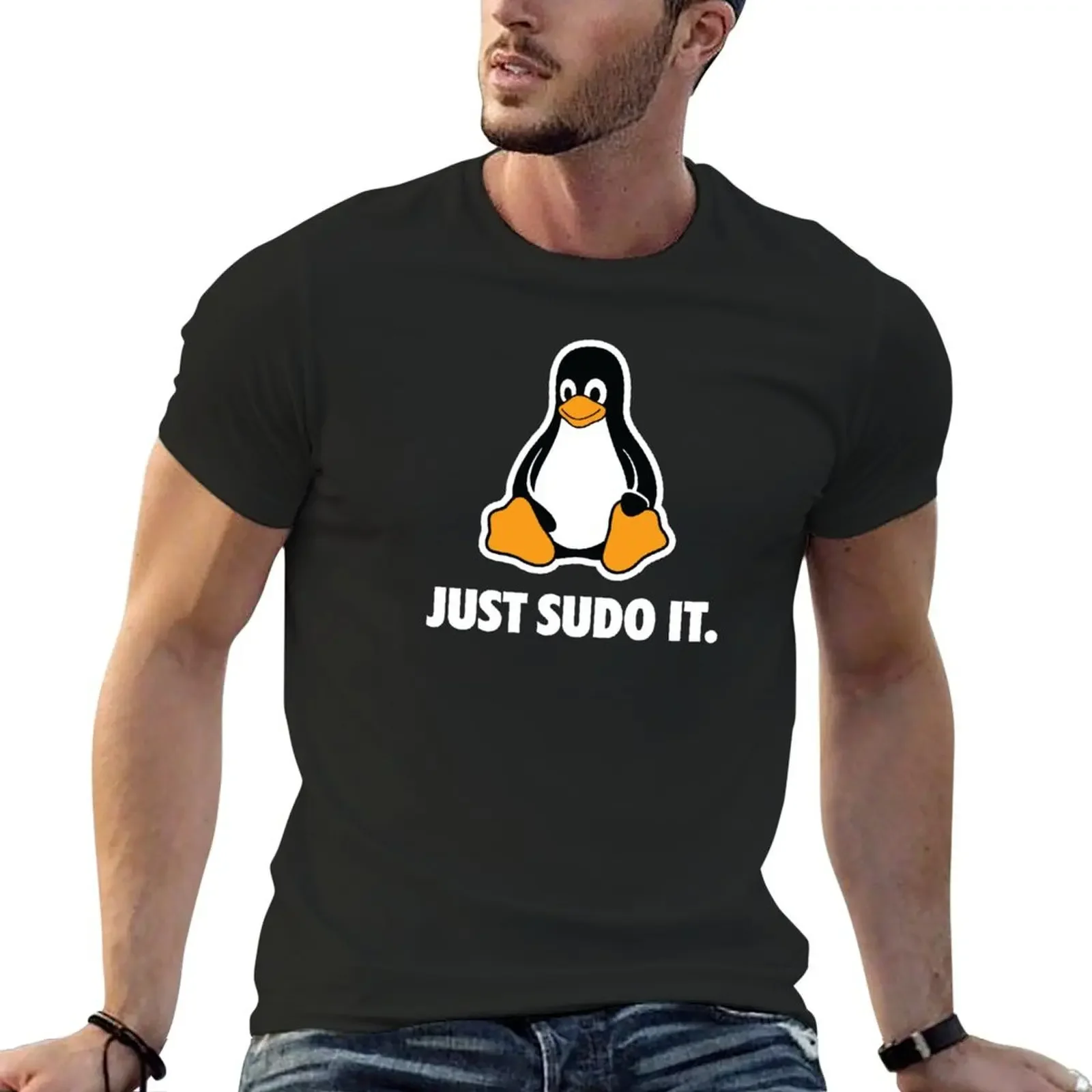 

Linux: Just Sudo it T-Shirt rapper graphic tees cotton graphic tees vintage graphic tee sweat plain black t shirts men