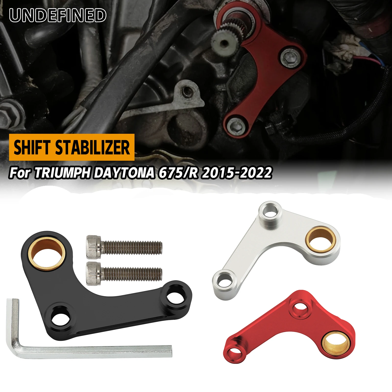 Aluminum Gear Shift Stabilizer For Triumph Daytona 675/R MOTO2 765 LIMITED EDITION Street Triple 765 765S 765R