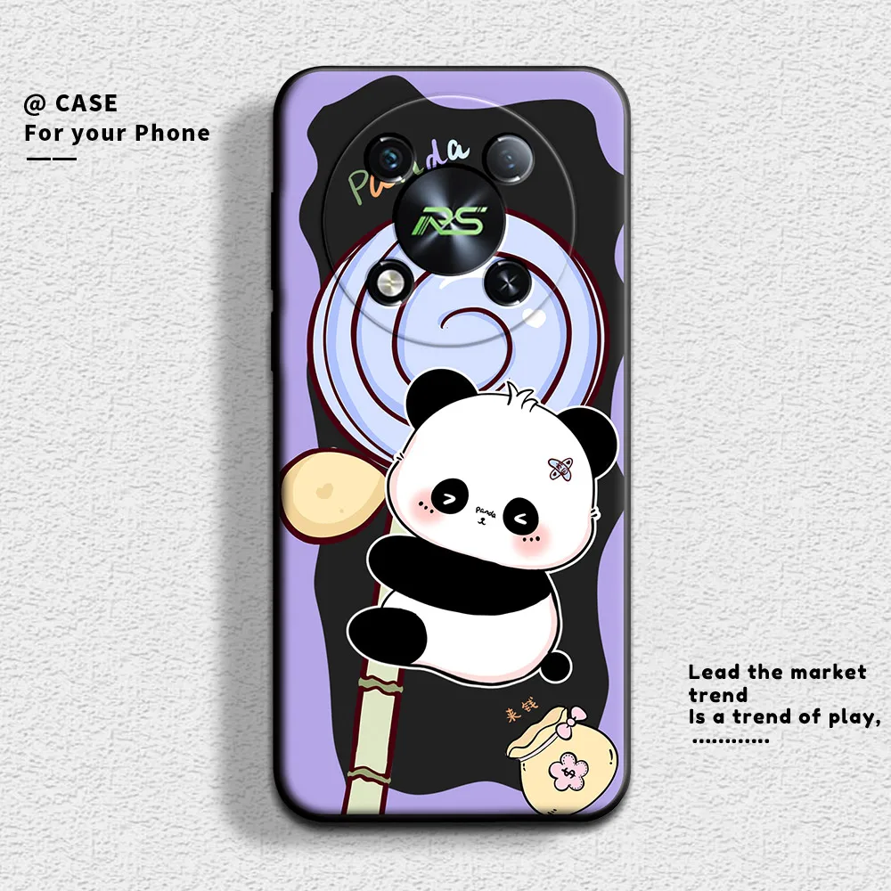 Für itel rs4 p55 Fall niedlichen Panda weichen Silikon Cartoon Handy hülle für itel p55 plus schützen stoß feste hintere Abdeckung Stoßstange