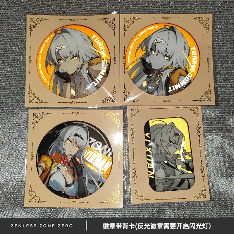 

Zenless Zone Zero Yixuan Game Cosplay Reflect light Button Pin Cute Anime Brooch Badge Backpack Accessories Gift