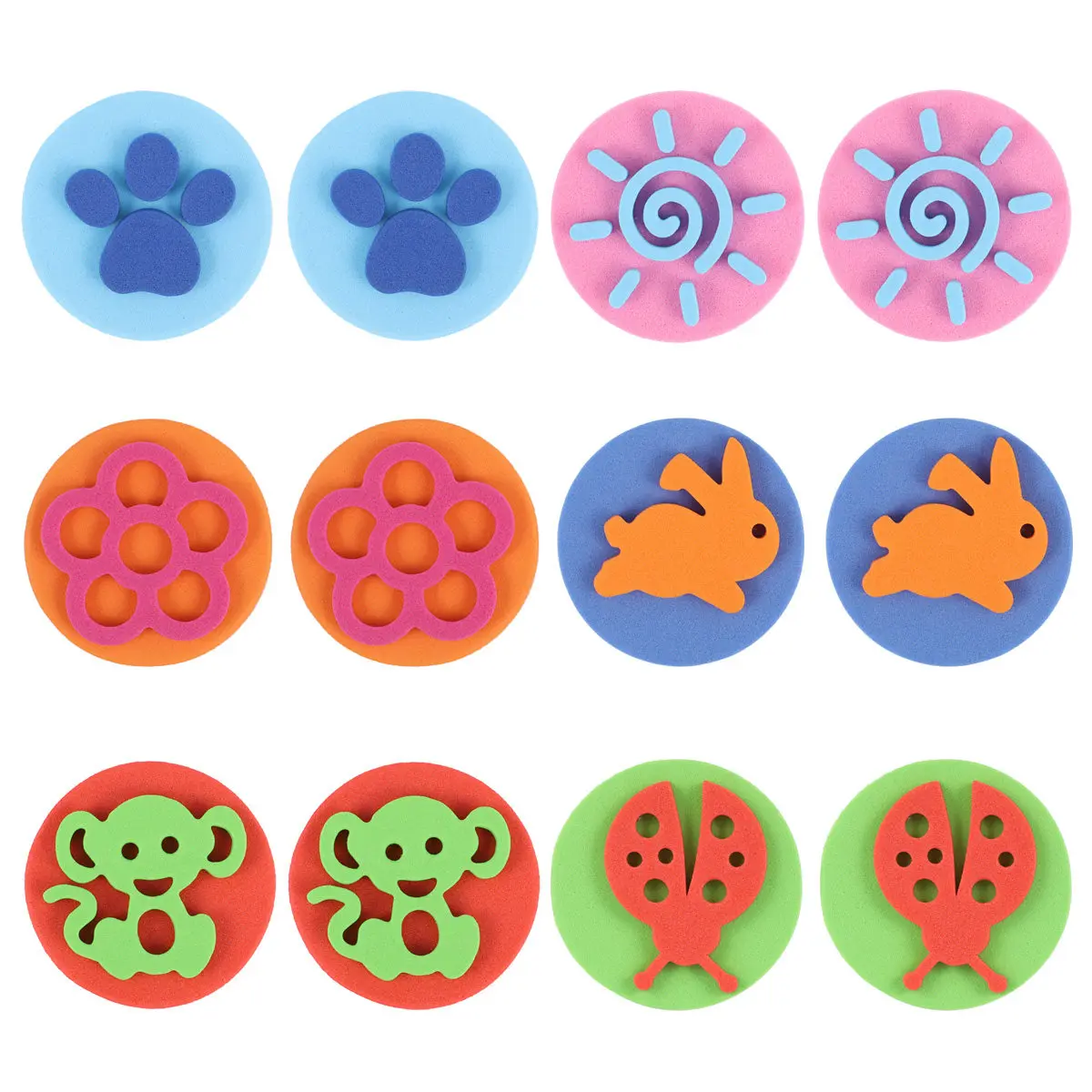 

Набор из 12 разноцветных штампов для граффити для детей: безопасные пластиковые штампы для рисования с разнообразными узорами для развития эстетического вкуса и творчества