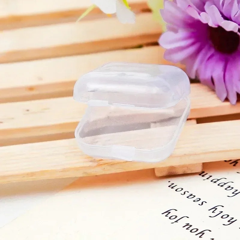 xgnvpy CrossBorder Micro Transparent Plastic Jewelry Box Mini Organizer for Earplugs Fish Hook Storage