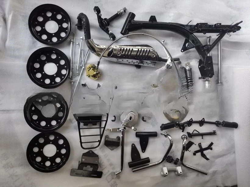 

Motorcycle parts, whole vehicle parts, self-assembly and installation of modified vehicles