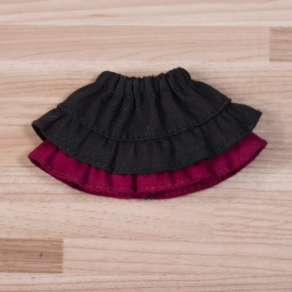 Giocattolo fai da te gonna corta Ob11 vestiti per le bambole quotidiano casual fatto a mano bambola torta gonna decorazione bambola vestito bambole mezza gonna 1/12bjd bambola