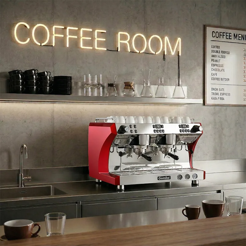 Dual Boiler Coffee Machine With Steam Wand Professional Espresso Machine