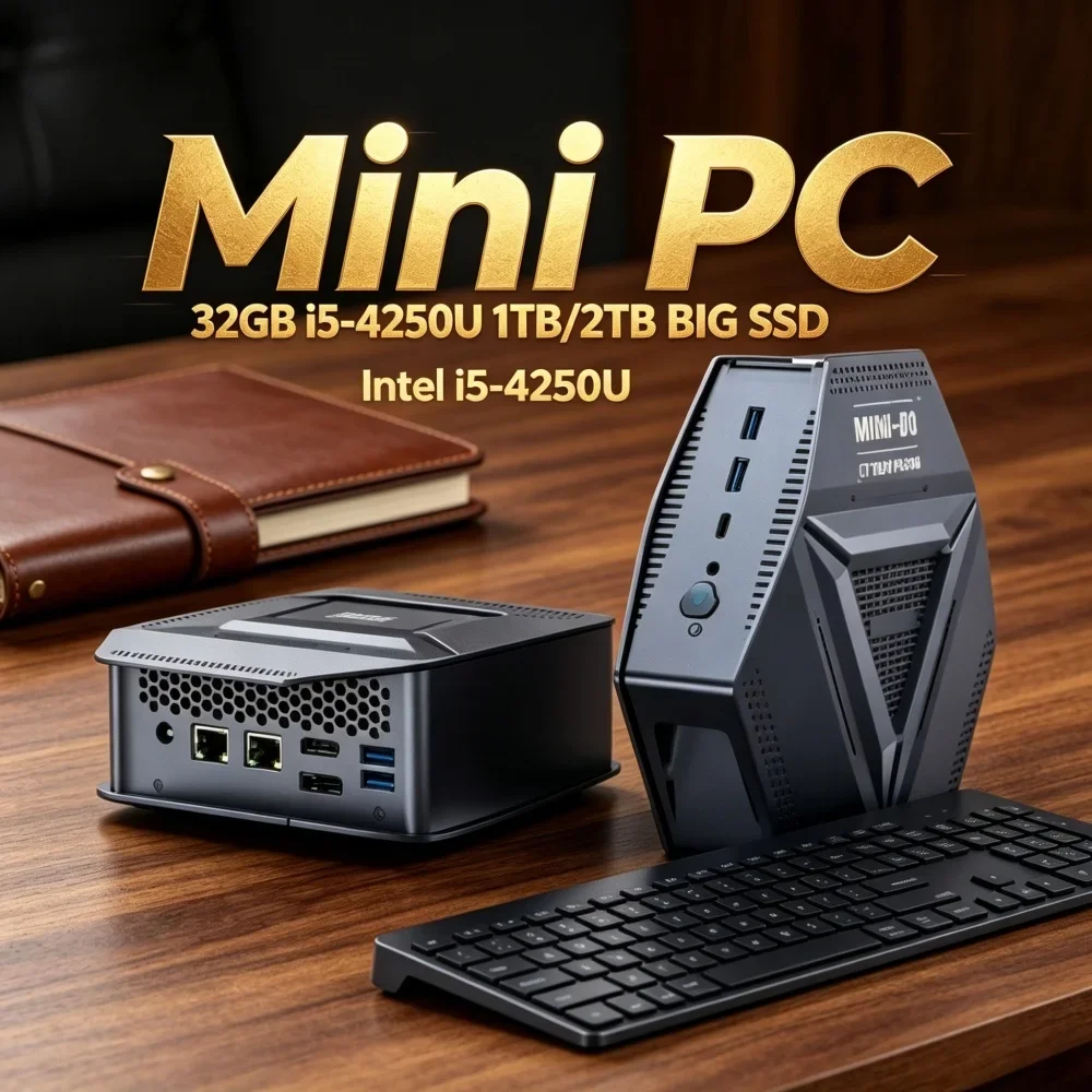 Desktop Office/Home PC Windows11 Gaming Mini PC Intel Core AMD Ryzen 7 8745HS WIFI6 Type-C HD DP 2DDR5 4USB3.2 22.5G LAN