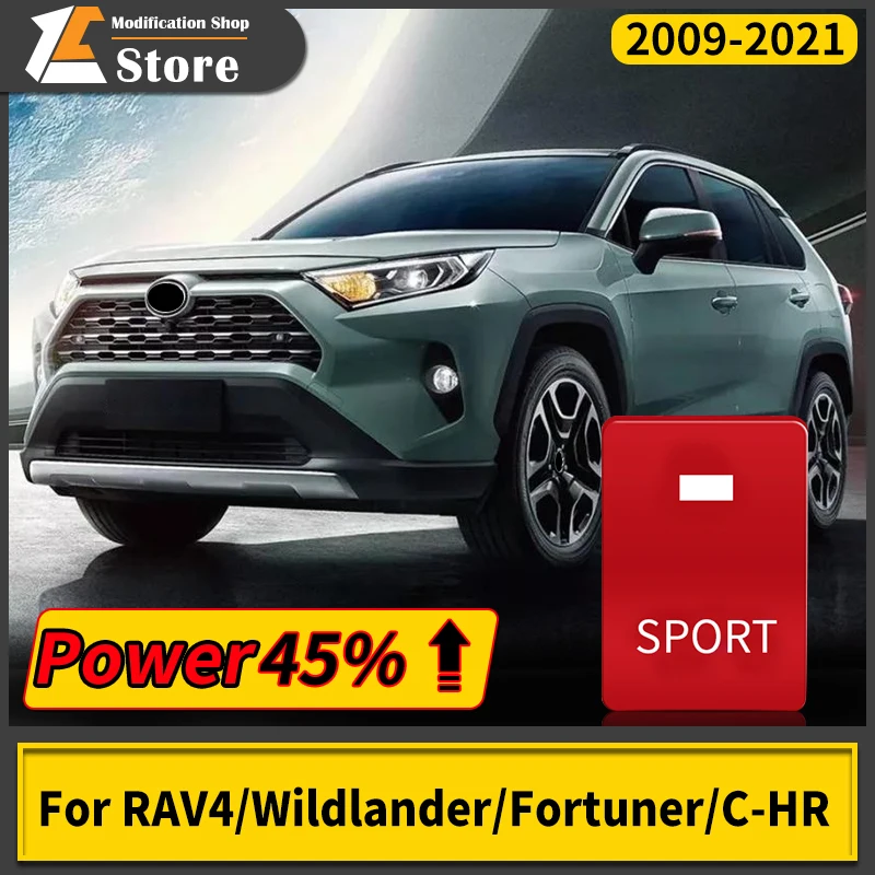 Throttle Accelerator Compatible with Toyota C-HR RAV4 Wildlander Fortuner Car Sports Switch Module to Improve Car Performance