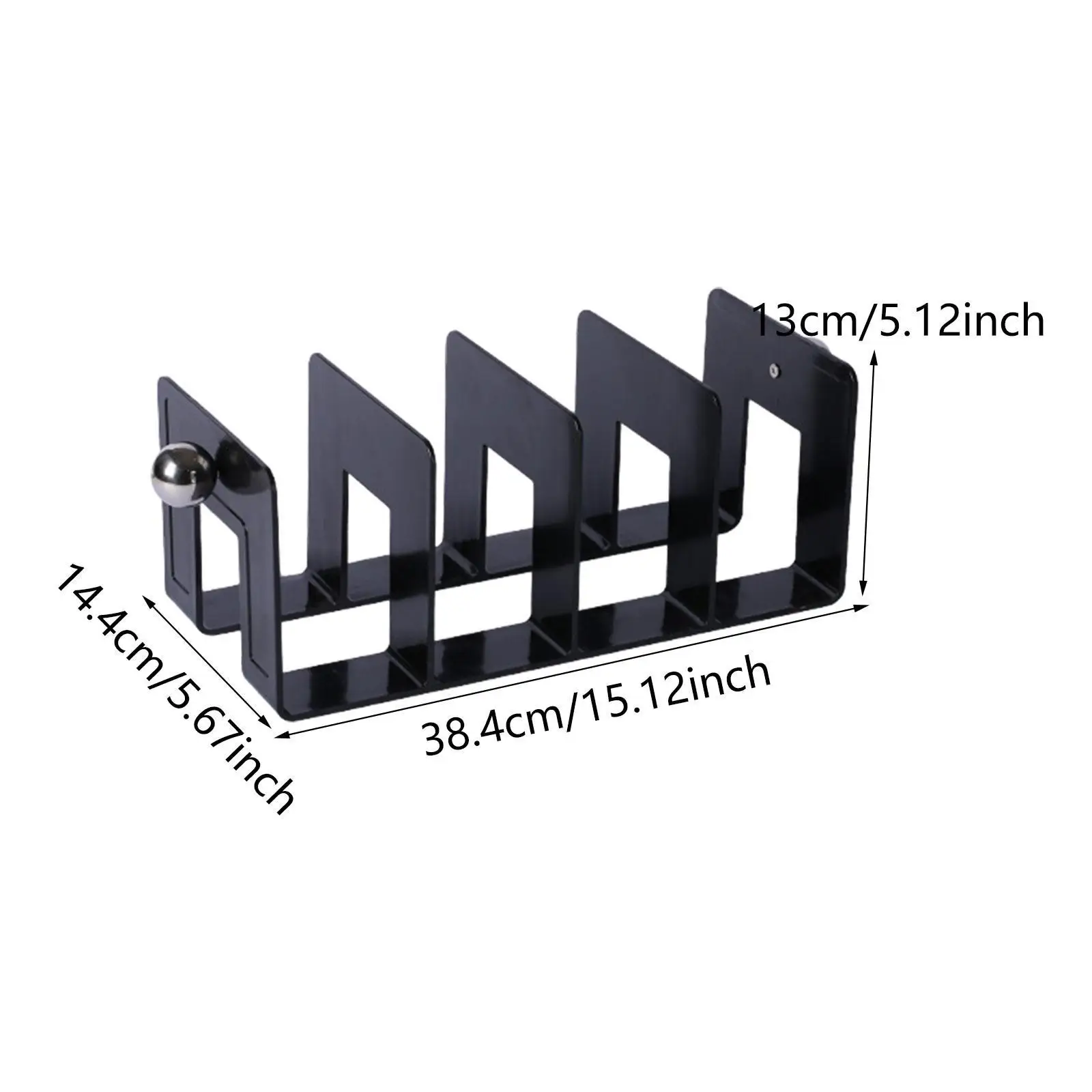 Desk Bookshelf Stand Rack Book Support Decoration Book Stopper Acrylic Bookend for Envelopes Mails Recipe Document Vinyl Records