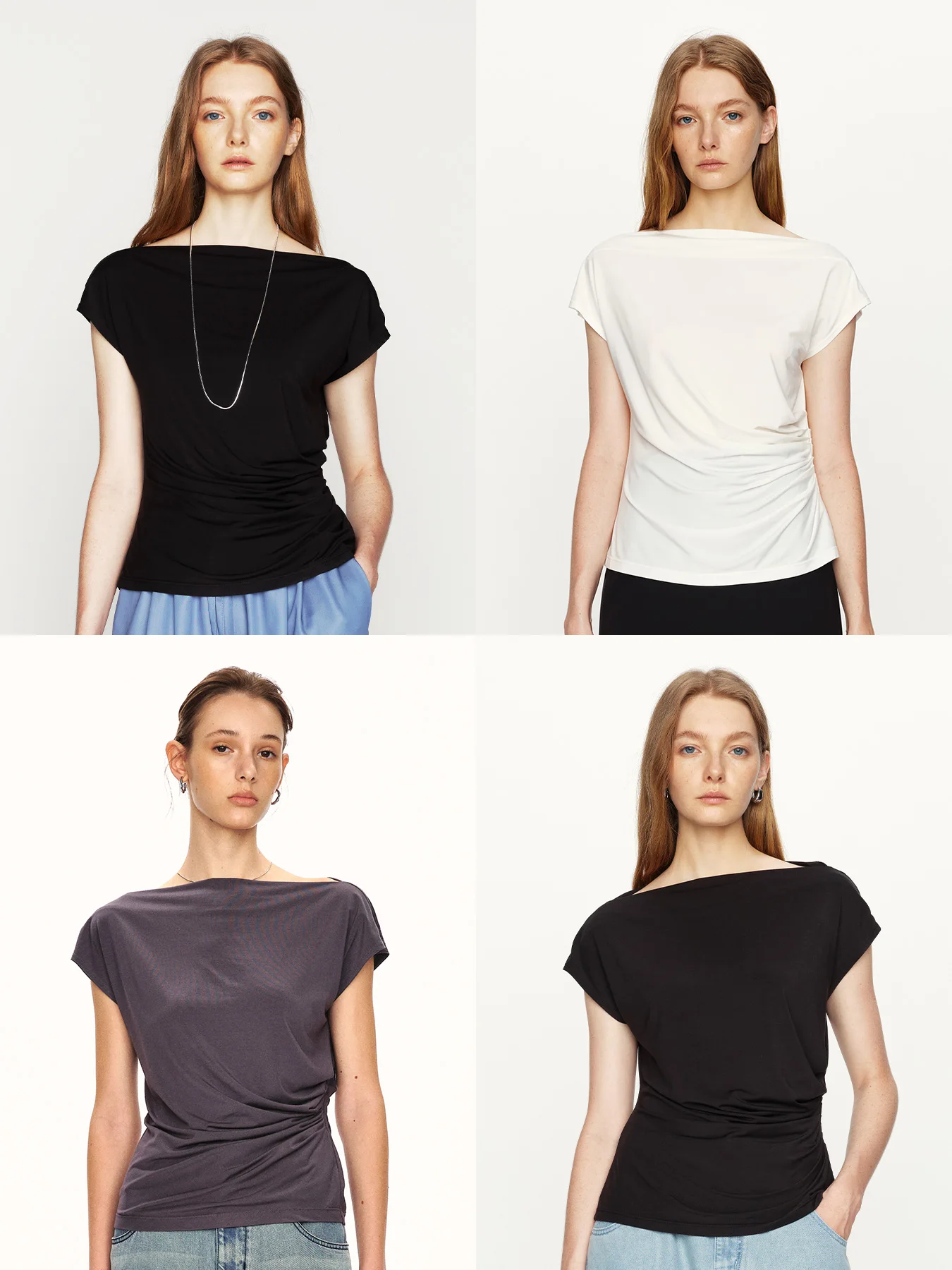 

Женская футболка Marllen ort Sve на одно плечо, деконструированная, нейлоновая, для похудения, повседневная, однотонная, весна 2024, весна