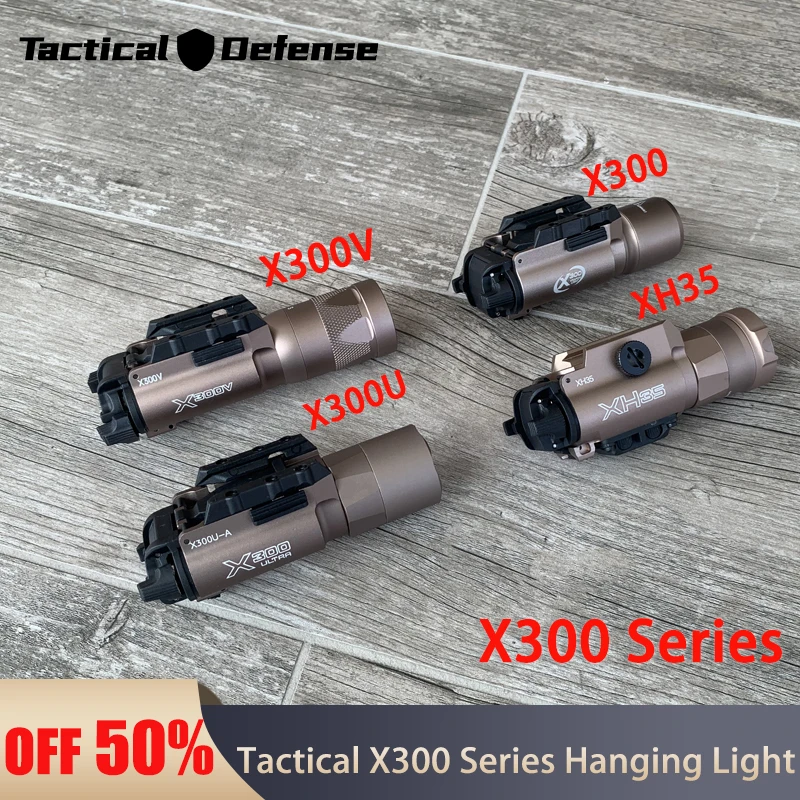 

Tactical Surefir X300U X300 Ultra XH35 X300V Metal Pistol Scout Light Strobe LED Airsoft Weapon Gun Flashlight Fit 20mm Rail Lan