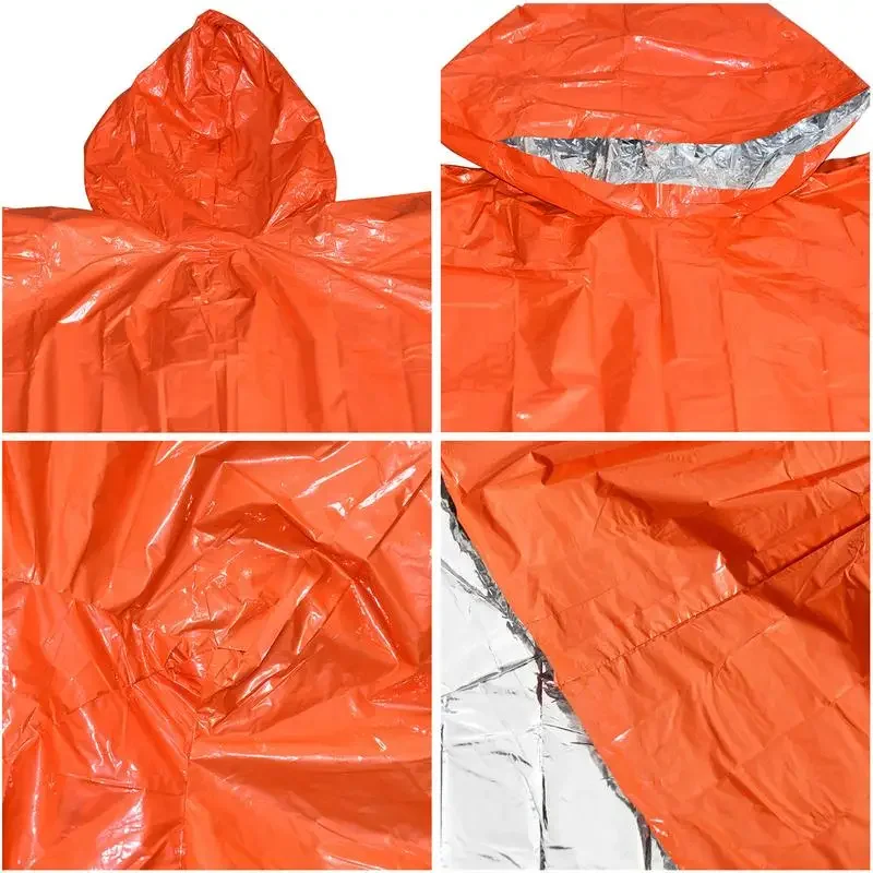 Multifunctional Raincoat Waterproof Rain Coat Survival Poncho Outdoor Camping Tent Mat For Outdoor Hunting Hiking