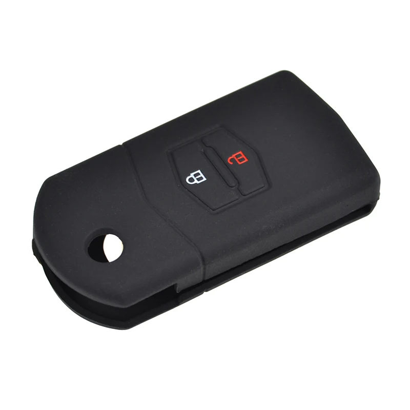 AX 2 Button Silicone For Mazda Demio 2 3 5 6 M2 M3 M5 M6 CX-5 CX-7 CX-9 RX-8 MX5 MPV Car Remote Key Fob Shell Cover Case