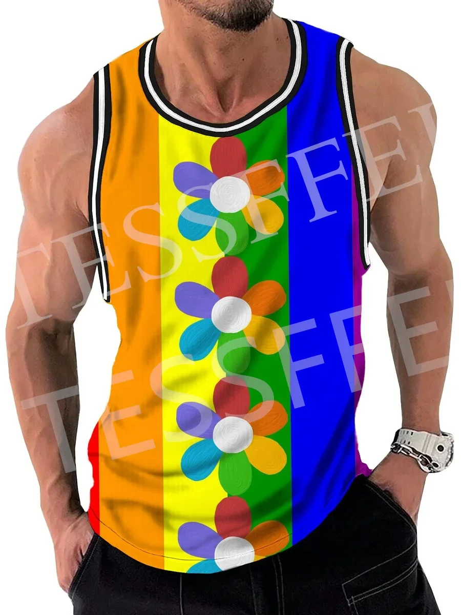 NewFashion Rainbow Camouflage Graffiti Gradient Colorful Retro Vest Tank Top Vintage 3DPrint Summer Harajuku Casual Sleeveless C