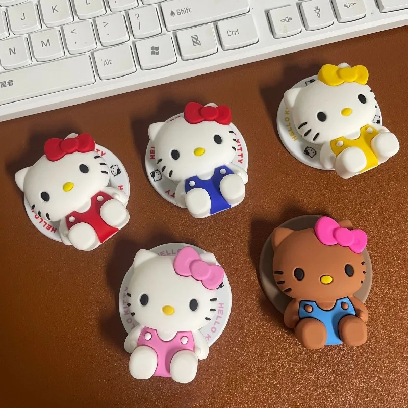 

Hello Kitty Stand Cute Cartoon Silicone Magnetic Inhalation Bag Lazy Desktop Decoration Women Supplies Student Gift Wholesale