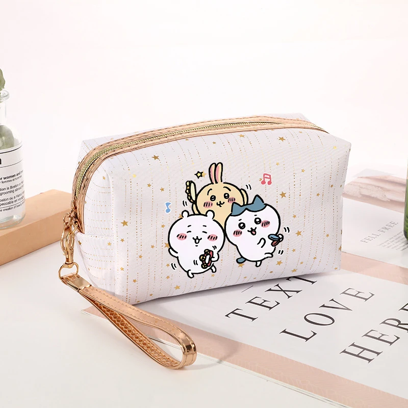 Bild 6: Neue Chiikawas Damen-Kosmetiktasche, niedliche Cartoon-Toilettentaschen, weibliche Kawaii-Reise-Aufbewahrungstasche, Mädchen-Reißverschluss-Waschtasche, Geschenk
