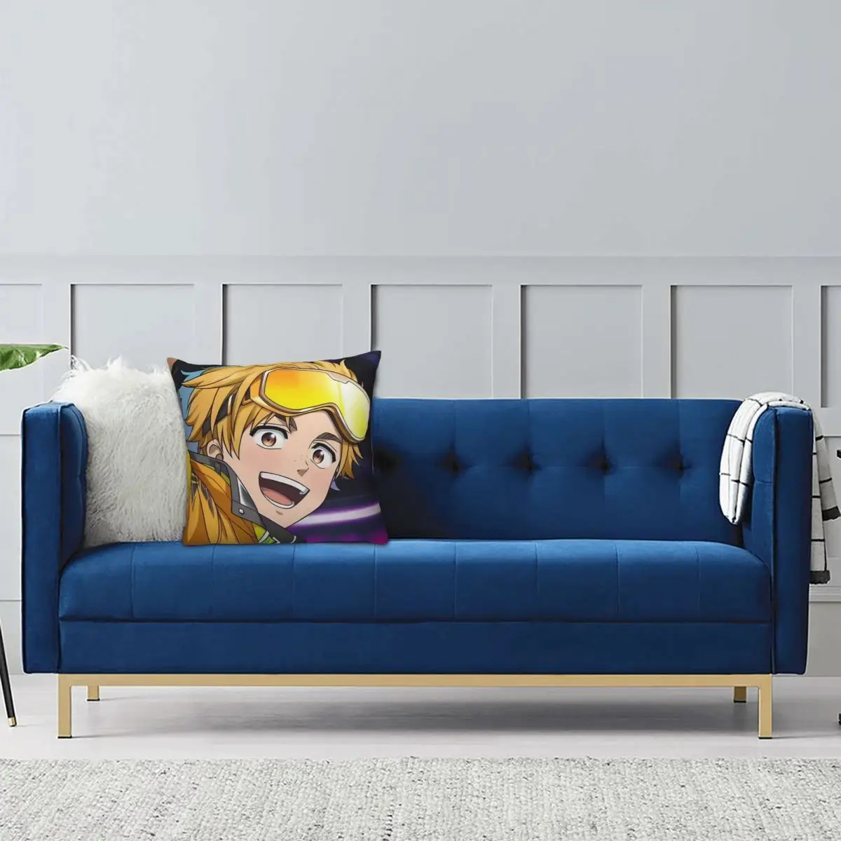 Anime Wind Breaker Square Pillowcase Pillow Cover Cushion Zip Decorative Comfort Throw Pillow for Home Bedroom