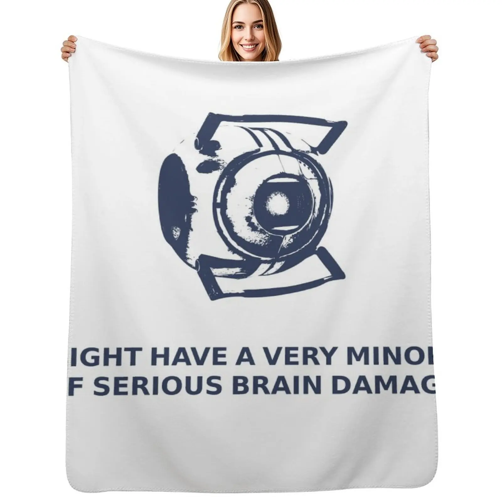 

Wheatley - Portal 2 Quote Throw Blanket Warm Comfortable Blanket Gift for Parents Friends