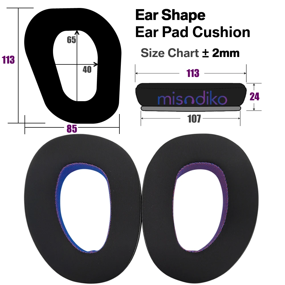 misodiko Upgraded Ear Pads Cushions Replacement for Sennheiser GSP 370/ 350/ 300/ 301/ 302/ 303 Gaming Headset