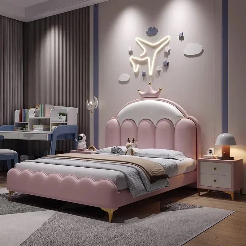 

High End Children Double Bed Designer Storage Wooden Nature Simple Double Bed Modern Luxury Cama De Dormitorio Bedroom Furniture