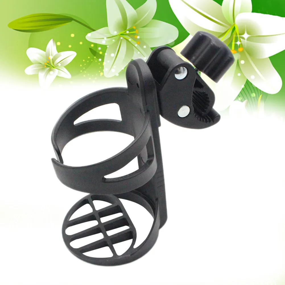 

Stroller Cup Holder Universal Bike Drink Holder 360 Rotation Lightweight Secure Spill Proof Fits Coffee Cups Water Bottles
