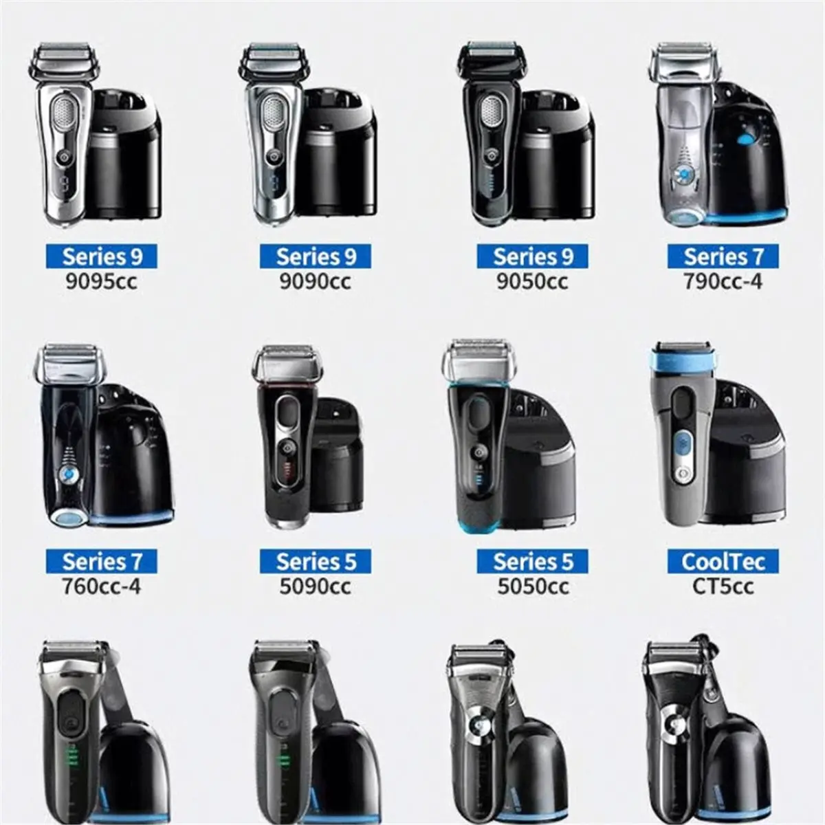 *AA60I For Braun CCR4/CCR2 Compatible with Electric Shaver Cleaning Solution Blade Cleaner and Shaver Cleaner