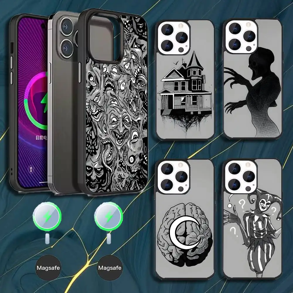 

Phasmophobia Tarot Card Phone Case For iPhone 16,15,14,13,12,11,Pro,Max,Plus,Mini,Magsafe,Magnetic Wireless Charging Case