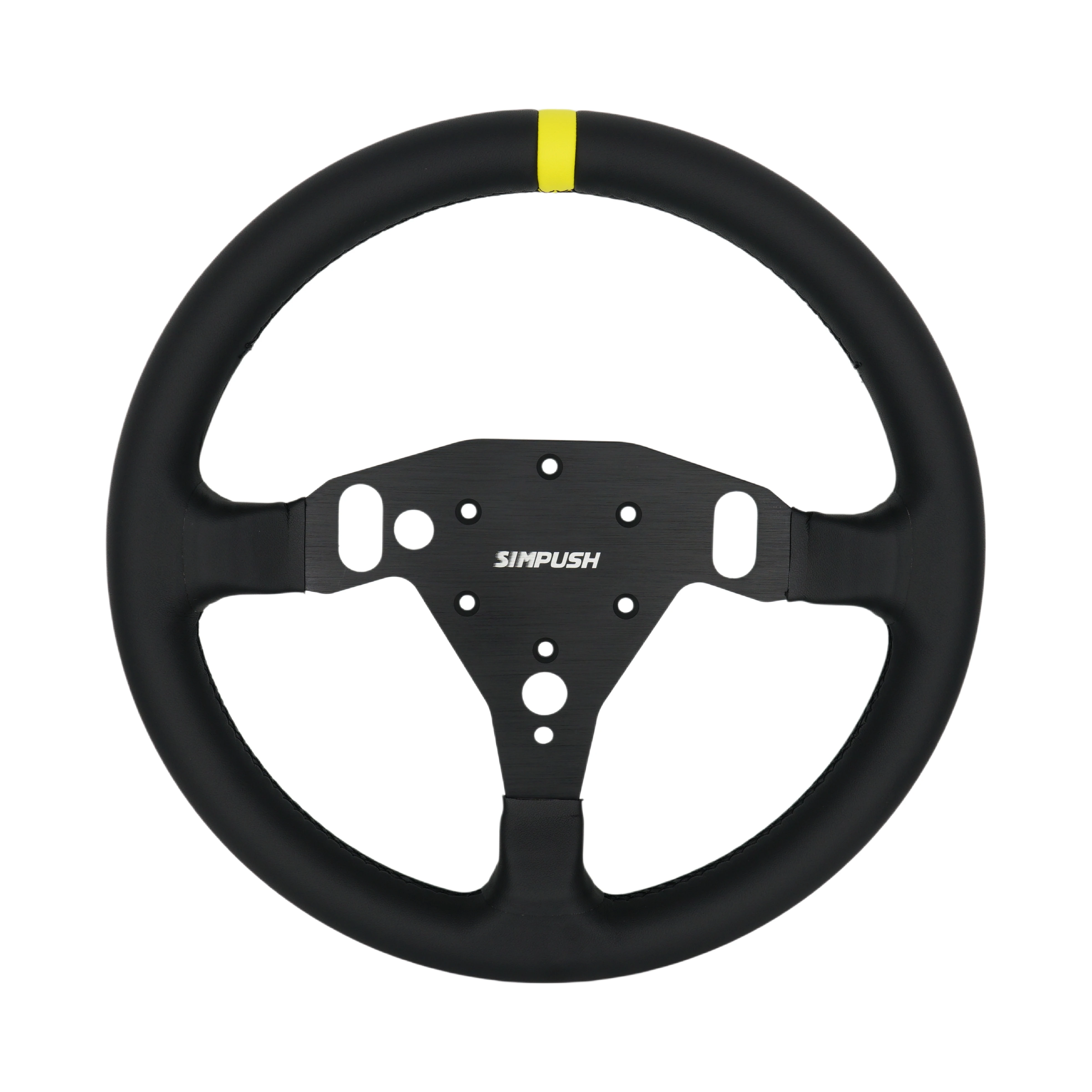 SIMPUSH 13 Zoll (33 cm) Rundes Lenkrad Mod Rally Sim Racing für Logitech RS50 Hub – Detail 1