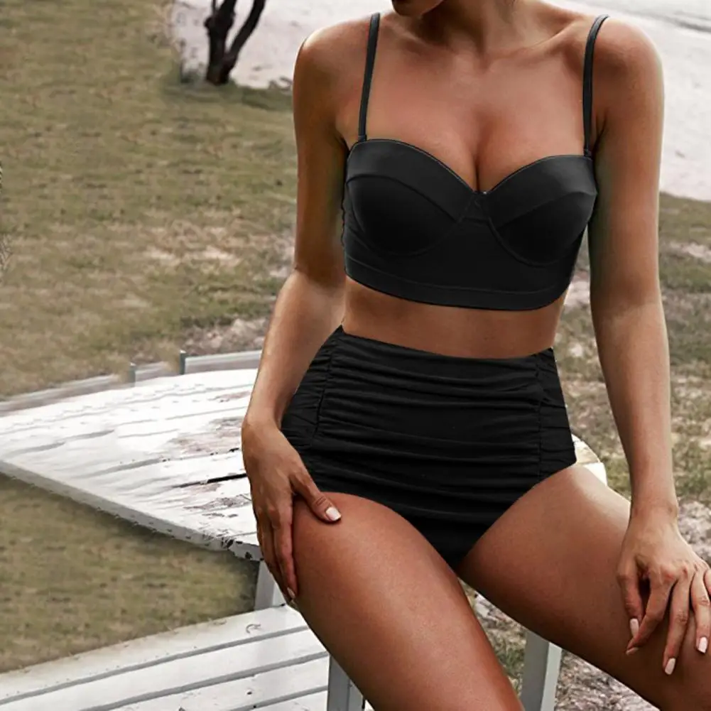 1 zestaw Swim body dwuczęściowy Bikini Anti-fading nylonowe stroje kąpielowe różne drukowane Sexy strój kąpielowy kobiety akcesoria do Spa