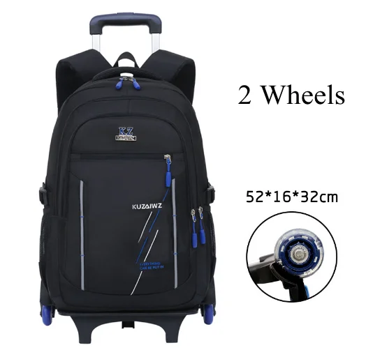 Teenagers School Rolling Bag School Trolley Bags for boys Wheeled backpacks with cart trolley backpack Bag Rolling Satchel bags