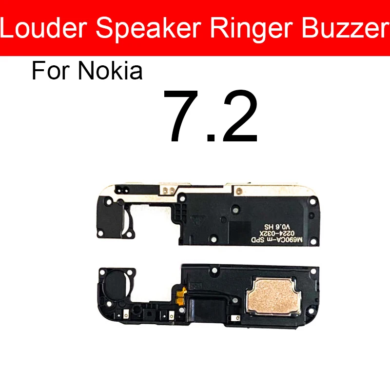 Loud Speaker Sound Ringer For Nokia 5.4 6.2 7.2 X7 2018 8.1 LouderSpeaker Speaker Buzzer Replacement Parts