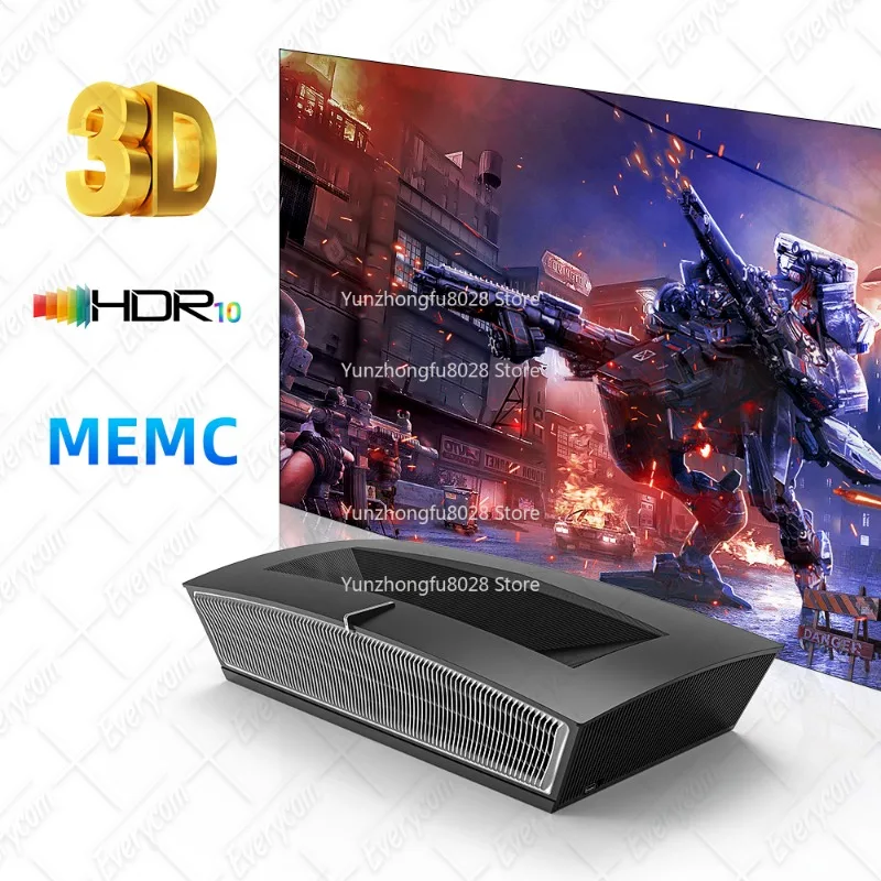 Android 9 3 + 32g Wireless Video Projector, Best Home Theater RGB Tri-Laser 4k Projector