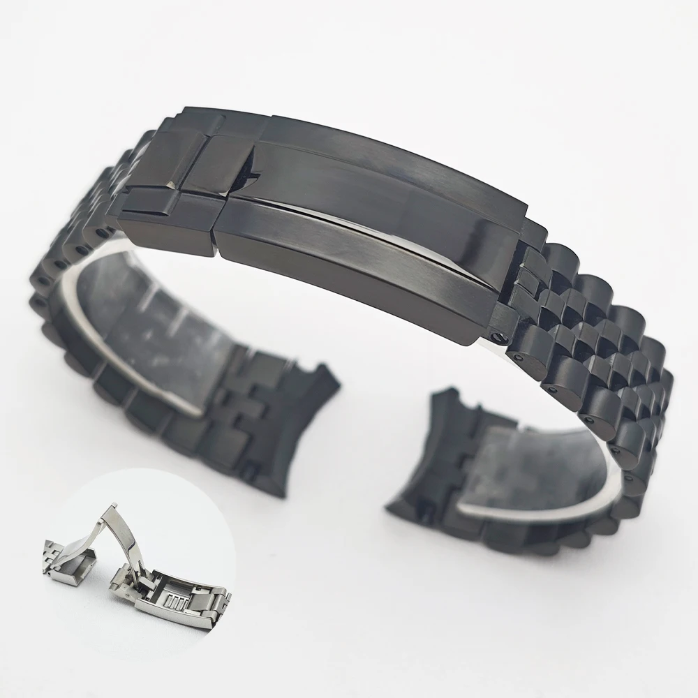 20mm Hochwertiges GMT-Uhrenarmband aus Stahl, Herren-Uhrenzubehör, Ersatzarmband, passend für GMT-Gehäuse, Faltschließe, Uhrenteil – Detail 10