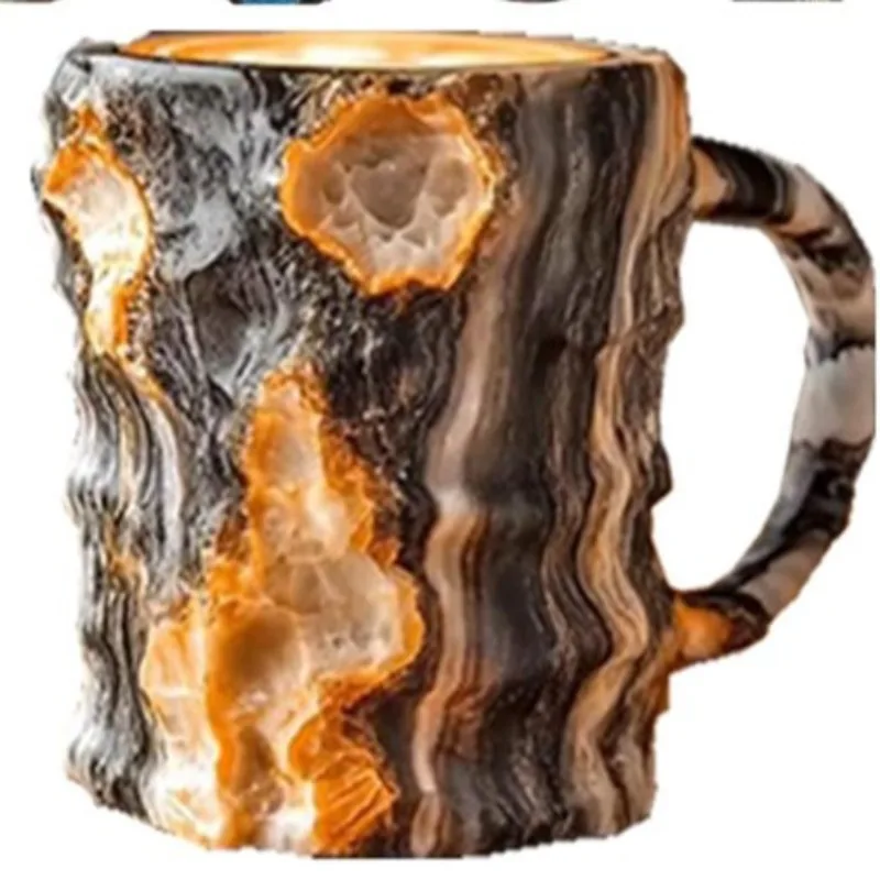 Mineral Crystal Coffee Mugs, Decorative Mineral Cup Ornaments, Gifts and Presents