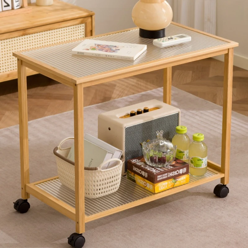 

Firm Nanzhu tempered glass coffee table small coffee table office small apartment sofa side cabinet corner table