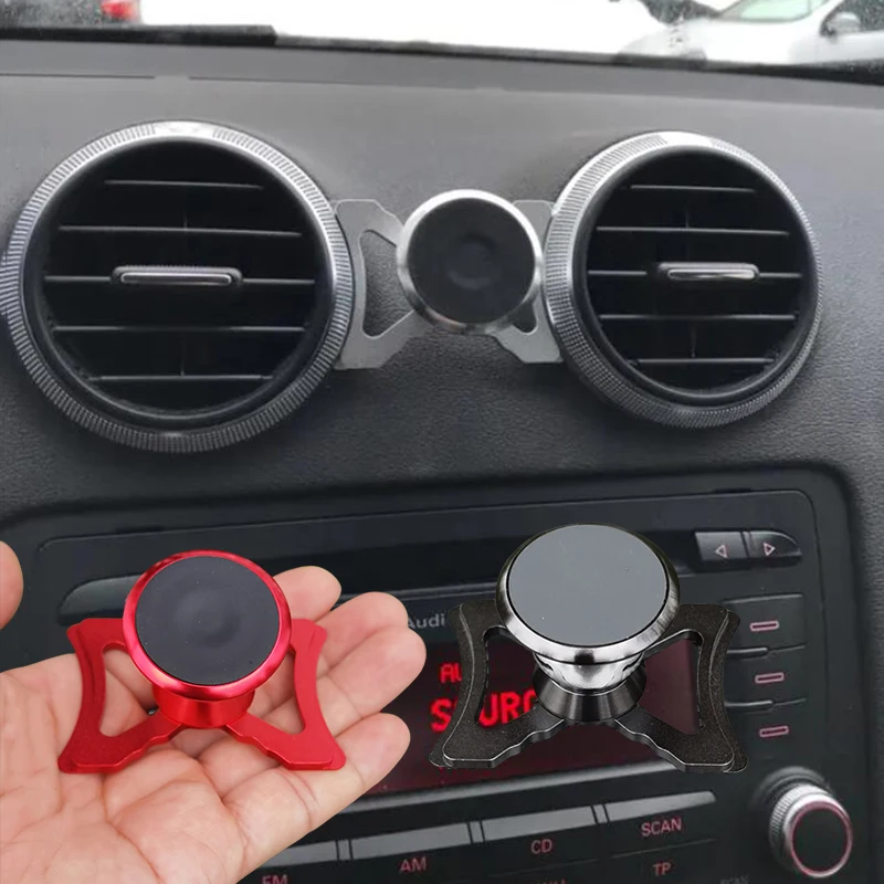 Car Phone Holder For Audi A3 S3 RS3 8P Air Vent Mount Car Styling Bracket GPS Magnet Stand Rotatable Support Mobile Accessories