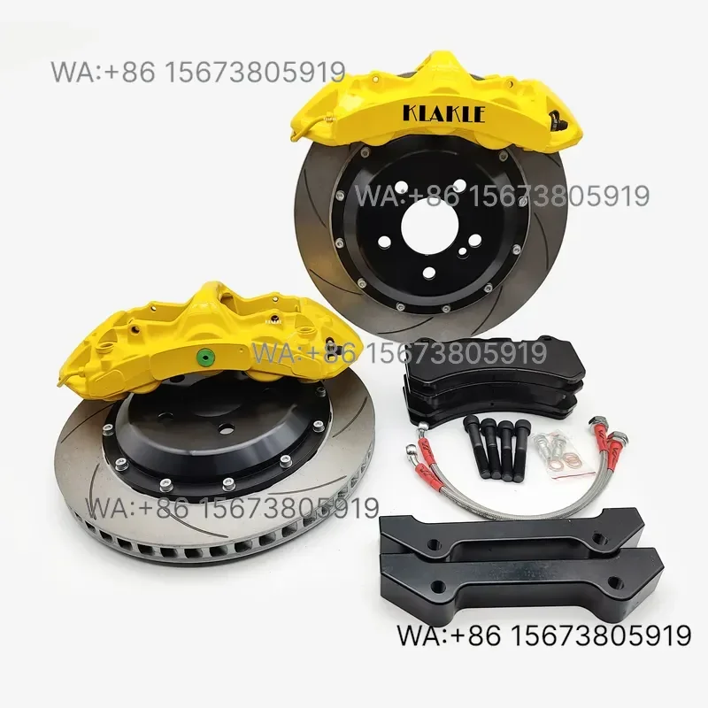 For Wmwmnu  KLAKLE Racing Brake System Yellow Caliper GT6 Disc Kit Front 18 Inch  Mini Cooper F56