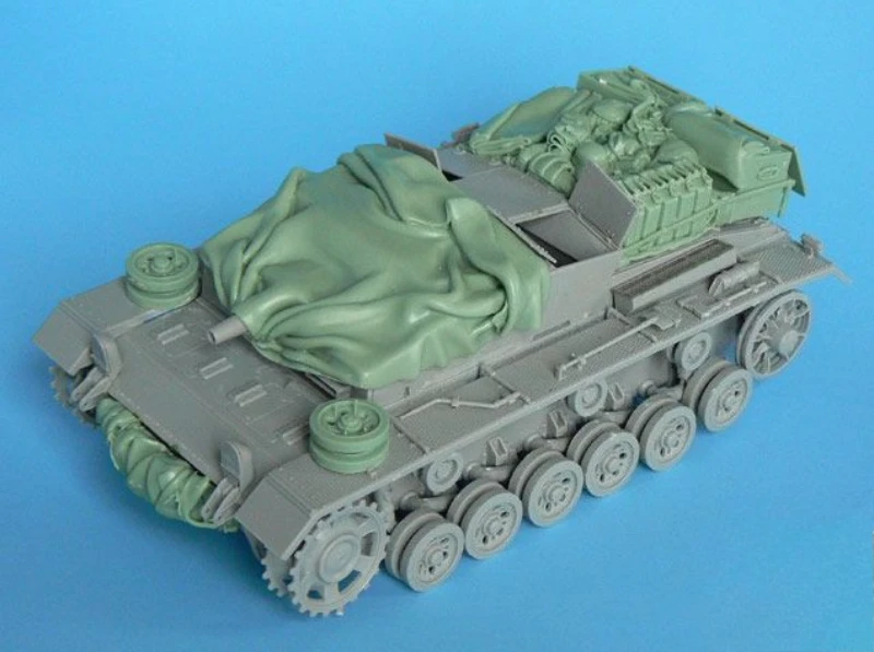 

Масштаб 1/35, литая под давлением модель из смолы, собранный комплект, набор аксессуаров Stug III C/D (без танка), в разобранном виде и неокрашенная