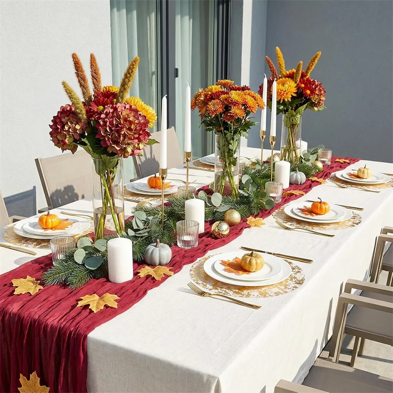 10/100 Stück Einweg-Tischsets in Gold, runde Tischsets aus Metallfolie in Gold, Tischdeckendekorationen für Hochzeiten, Partys, Familienessen – Detail 5