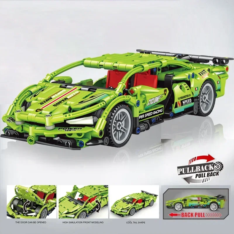 Super Racing Car Model Building Blocks: The Perfect Technical Sports Car Toy for Boys!