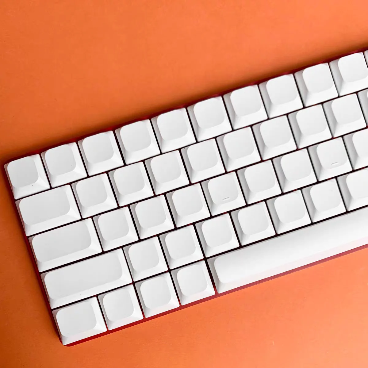 118 Keys Low Profile White Blank PBT Keycaps Five Sides Dye Sub Keycaps for Cherry Gateron MX Switches Mechanical Gamer Keyboard