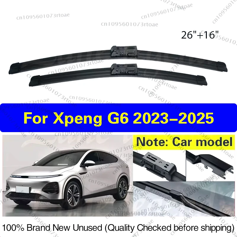 

For Xpeng G6 2023 2024 2025 SUV Coupe LHD Front Wiper Blades Windscreen Window Cleaning Windshield Brushes Accessories